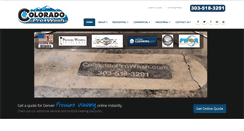 Desktop Screenshot of coloradoprowash.com