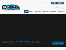 Tablet Screenshot of coloradoprowash.com